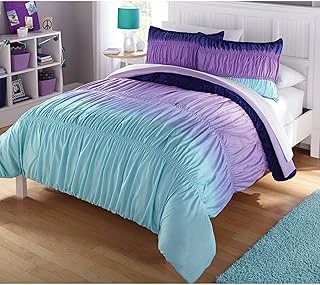 Heritage Kids Ombre Dantelli 3 Parça Yorgan Seti, Tam, Mor ürün görseli 1