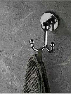 Sas Haus Krom Kaplama Bornoz Havlu Askılğı Delmeye Son Yapışkanlı Askılık S-112 Gri ürün görseli 1