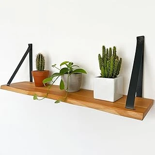 Pratikoutdoor Duvar Rafı, Dekoratif Duvar Rafı, Masif Kayın Duvar Rafı - 80 Cm ürün görseli 1