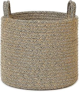 Textile Siyah Kırçıllı Jüt Halat Sepet 26 X 22 Cm ürün görseli 1