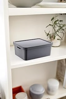 Smartware Stafi Çok Amaçlı Kapaklı Kutu 12 Lt Antrasi̇t ürün görseli 1
