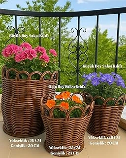 Çiçek Sepeti Rattan ürün görseli 1