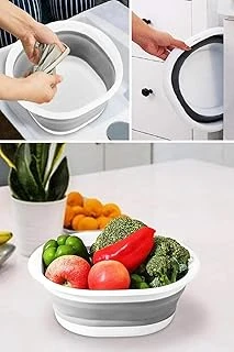 Arsimo Katlanabilir Badya Leğen, 2,7 Litre, Taşınabilir, Yer Kaplamayan Çok Amaçlı Mutfak Banyo Badya ürün görseli 1