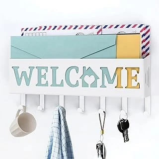 Welcome Temalı Raflı Anahtarlık Askısı (Beyaz) ürün görseli 1