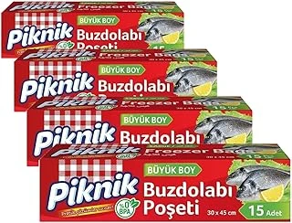 Piknik Buzdolabı Poşeti Büyük 15'Li (4 Paketi) ürün görseli 1