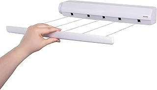 Minky Homecare - Vt20600102 5 Line Geri Çekilebilir Çamaşır İpi, 21,9 M, Beyaz ürün görseli 1