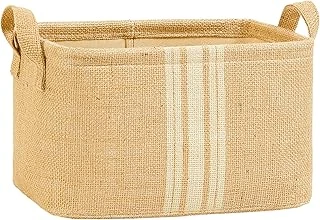 Textile Çizgili Jüt Sepet 30 X 21 X Cm ürün görseli 1