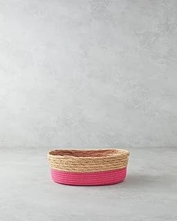 Colorful Lines Kağıt İp Sepet Pembe ürün görseli 1