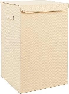 Textile Bej Balıksırtı Çamaşır Kutusu 36 X 36 X 56 Cm ürün görseli 1