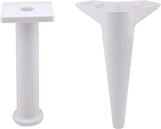 12'Li Set Aspen Mobilya Ayağı 12'Li Set Robot Süpürge İçin Koltuk Kanepe Sehpa Destek 24 Cm Beyaz Baza Ayak ürün görseli 1