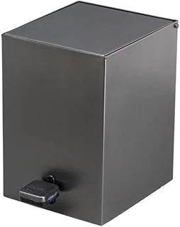 System Pedallı Kare Kovası 3 Lt Füme 262X245X180 Mm Füme Tek Ebat Ba4055 031 Bbn-Bbn ürün görseli 1
