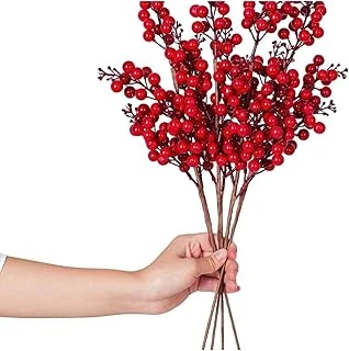 Yenigeldi 1 Adet 50 Cm Yılbaşı Kokina Kırmızı Berry Sapları Noel Berry Dalları, Kırmızı ürün görseli 1
