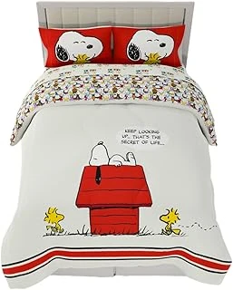 Franco Peanuts Pals Süper Yumuşak Yorgan Çarşaf Seti, 5 Parça Queen Boy, (Resmi Ürün) Koleksiyon ürün görseli 1