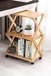 Digithome Bambu 3 Raflı Tekerlekli Sehpa Düzenleyici Raf Çok Amaçlı Organizer Db-0023 ürün görseli 1