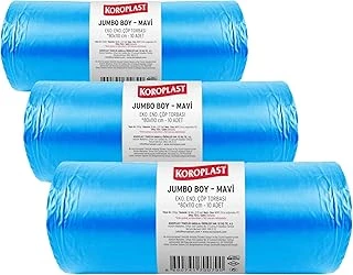 Ağır Sanayi Torbası Boy 10'Lu 80X110 Cm, Dayanıklı & Sızdırmaz, Çift Katlı, Geri Dönüştürülebilir Poşeti, Fabrika, Şantiye, Sanayi, Bahçe, Restoran, Otel, Hastane, Atölye ürün görseli 1