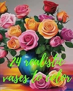24 Realistic Vases To Color ürün görseli 1