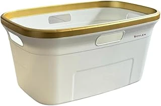 Dört Taraftan Tutulabilen Gold Çamaşır Sepeti - 20 Litre Çamaşır Selesi - Kirli Çamaşır Sepeti - Pp+ ürün görseli 1