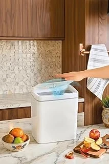 Otomatik Hareket Sensörlü Kovası, Banyo Kovası, Çocuk Odası Sepeti, Kutusu, 11 Litre, 26X18X29 Cm, Beyaz, 2 Adet 1.5 V Aa Pil Ile Çalışır (Piller Pakete Dahil Değildir) ürün görseli 1