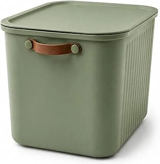 23 Lt Kapaklı Organizer Kutu – Yan Kulplu Büyük Boy Plastik Saklama Depolama Kutusu – Çok Amaçlı Düzenleyici Kutu – Dolap, Banyo, Ofis Oyuncak Düzeni İçin (40X30X25Cm) ürün görseli 1