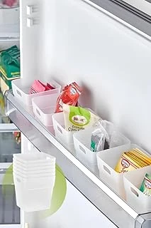 Mithra Life 6 Adet Şeffaf Buzdolabı Kapak İçi Düzenleyici Banyo Organizer, Çok Amaçlı Mutfak Çekmece Düzenleyici Seti, Mit1103 ürün görseli 1