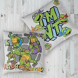 Ninja Gray Karakter Baskılı Pamuk Kırlent, Çok Renkli, 40X40 Cm ürün görseli 1