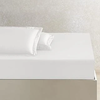 Linens X Tencel™ Lyocell Çift Kişilik Lastikli Çarşaf Beyaz ürün görseli 1