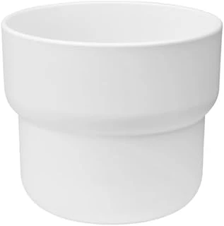 Beyaz Saksı 12 Cm,Kalın Plastik 12 Cm Yapay Bitki-Çiçek Saksı,Deliksiz İç*Dış Mekan ürün görseli 1