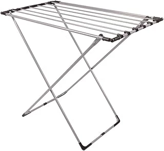 Mallart® Gri Katlanabilir Çamaşır Kurutmalığı – Kompakt Dayanıklı Metal Gövdeli Kurutma Askısı | Banyo, Balkon, Teras Bahçe Kullanımı Için Uygun ürün görseli 1