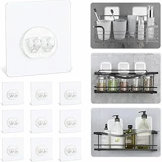 Sogud Kendinden Yapışkanlı Askı 10’Lu Set – Güçlü Vakum Duvar Askısı, Su Geçirmez Banyo & Mutfak Askılığı, Delme Gerektirmeyen Raf Havlu Askısı, Fayans Cam İçin Şeffaf Yapışkan Askı ürün görseli 1