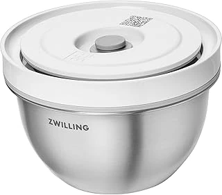 Zwilling Fresh & Save Bowls Vakumlu Saklama Kabı, S, 12 Santimetre, Paslanmaz Çelik, Metalik Gri ürün görseli 1