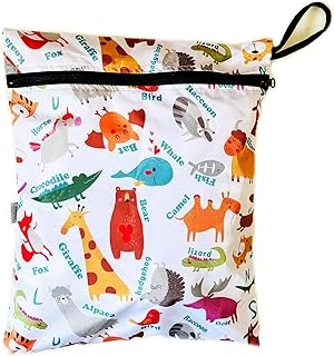 Zoo 30X36Cm Su Geçirmez Islak Mayo Kıyafet Taşıma Torbası Çok Amaçlı Çanta Organizer Fermuarlı Polyester Saklama Çantası ürün görseli 1