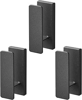 Yamazaki 1689 Tower Duvar Askısı (3'Lü Set), Siyah, Çelik/Abs Reçine, Minimalist, 3 X 2,4 X 6,5 Cm ürün görseli 1