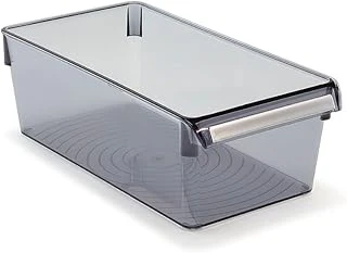 Primanova M-E27-10-25 Düzenleyici Raf, Dikdörtgen, 290X150X100 Mm, Şeffaf Siyah ürün görseli 1