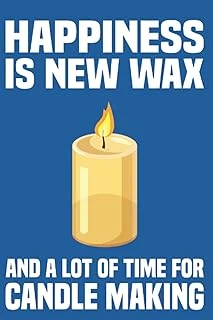 Independently Published Happiness Is New Wax And A Lot Of Time For Candle Making: Candle Making Notebook Journal 6X9 120 Lined Pages Candle Lover Gifts ürün görseli 1