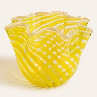 Baıta Sarı Cam Vazo 30X30X21.5 Cm ürün görseli 1