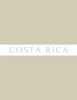 Costa Rica - Stackable Decorative Coffee Table Book For Coastal Hotel/Home Decor: Themed Display Interior Element For Beach House ürün görseli 1