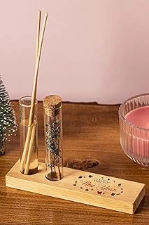 Yılbaşı Tasarımlı Dekoratif Set - Bambu Oda Kokusu Şişesi ürün görseli 1