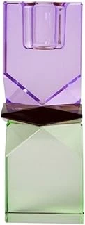 Kristal Mum Tutucu, Menekşe, Kahverengi, Nane, 11X4X4 Cm ürün görseli 1