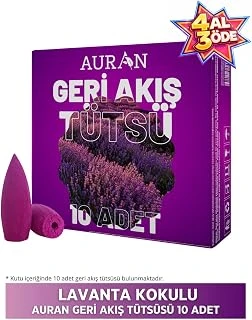 Auran Lavanta Kokulu Geri Akış Tütsüsü Konik Tütsü Lavander Backflow Incense Cones 10 Adet ürün görseli 1