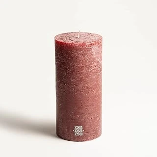 Deurne Bordo Parafın Mum 9X9X19 Cm ürün görseli 1