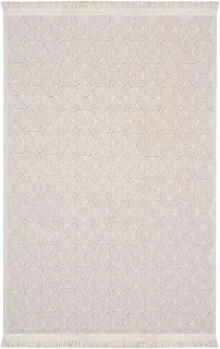Cool Halı Mirage Bej Halı Bukle Kaymaz Taban Yıkanabilir Halı Geometrik Desen Oturma Odası Halısı ürün görseli 1