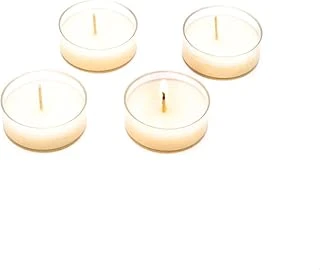 4'Lü Dark Amber Kokulu Bitkisel Tealıght Mum Seti ürün görseli 1