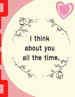 Independently Published I Think About You All The Time.: Gift For Boyfriend Gifts For Lovers Valentine'S Day Gifts Gifts For Little Girls ürün görseli 1