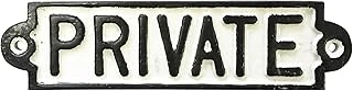 Kreatif Kraft 83516 'Private' Cast Iron Sign ürün görseli 1