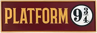 Spoontiques Platform 9-3/4 Dekoratif Tabela, Çok Renkli, 2,75 Çap X 1 Genişlik X 7,75 Yükseklik Inç ürün görseli 1