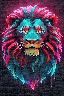 Lion Şönil Odası Halısı Kaymaz Pamuk Tabanlı Yıkanabilir Antibakteriyel Gamer, Halısı 120X180 ürün görseli 1