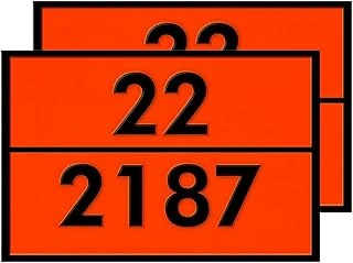Metal 40X30 Cm Levha (1 Çift) 22-2187 Tehlikeli Madde Uyarısı Karbondioksit Taşıma Depolama ürün görseli 1