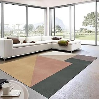 Latte Dizayn Fobcolors Kadife Pamuk Tabanlı Yıkanabilen Kaydırmaz Antibakteriyel Salon Halısı 100X150 ürün görseli 1