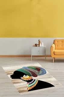 Pelangi Afrika Desenli Afrikalı Kadın Dijital Baskı Halı Yıkanabilir Halı, Mix Color 100 X 100 ürün görseli 1