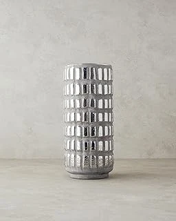Glossy Stoneware Vazo Silver ürün görseli 1